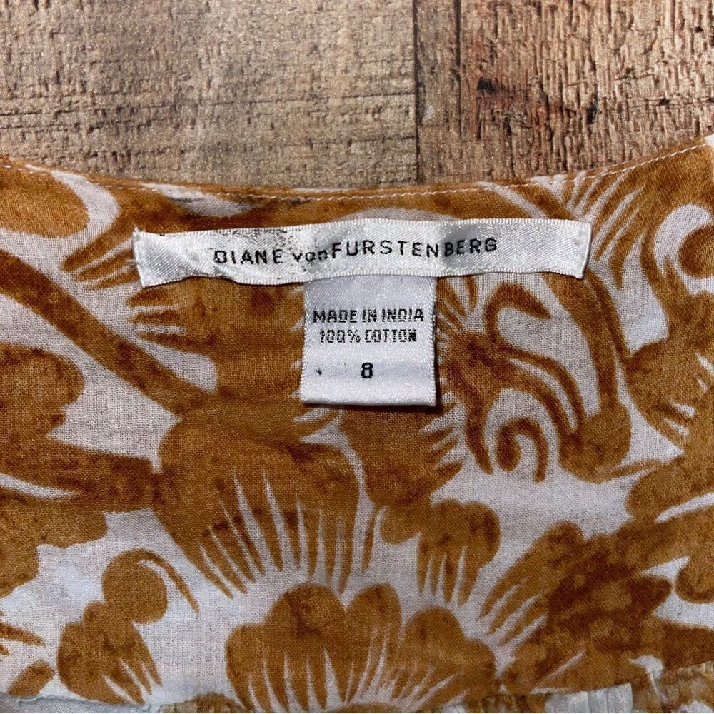 Diane Von Furstenberg Charleen Gold Top - Picture 9 of 14